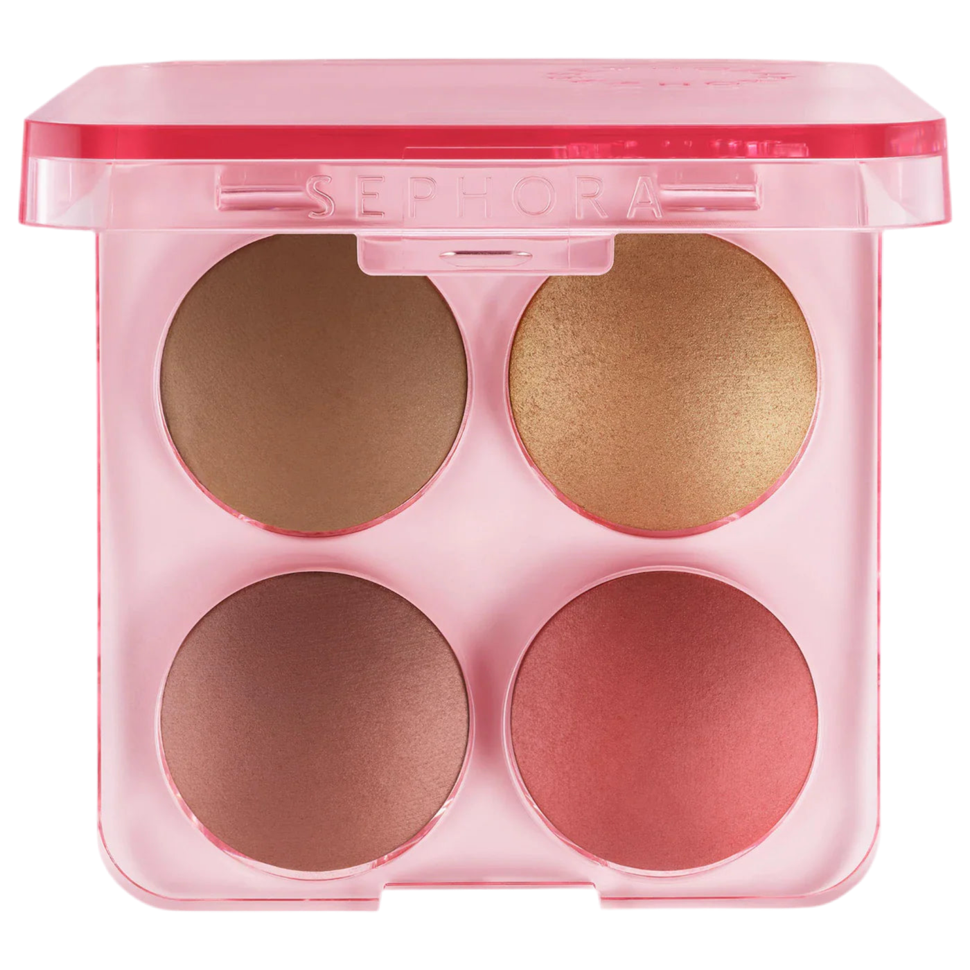SEPHORA COLORFUL FACE PALETTE: 01 MICROSMOOTH BLUSH, BRONZE & GLOW BLUSH MEDIUM - TAN