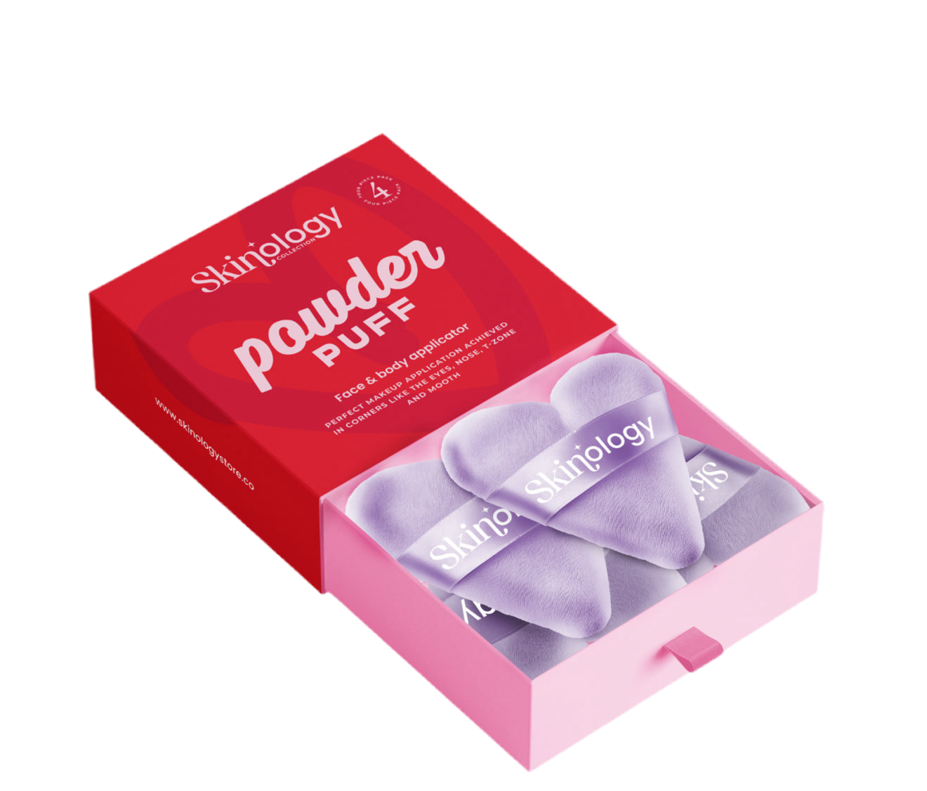 Skinology Collection Powder Puff x 4