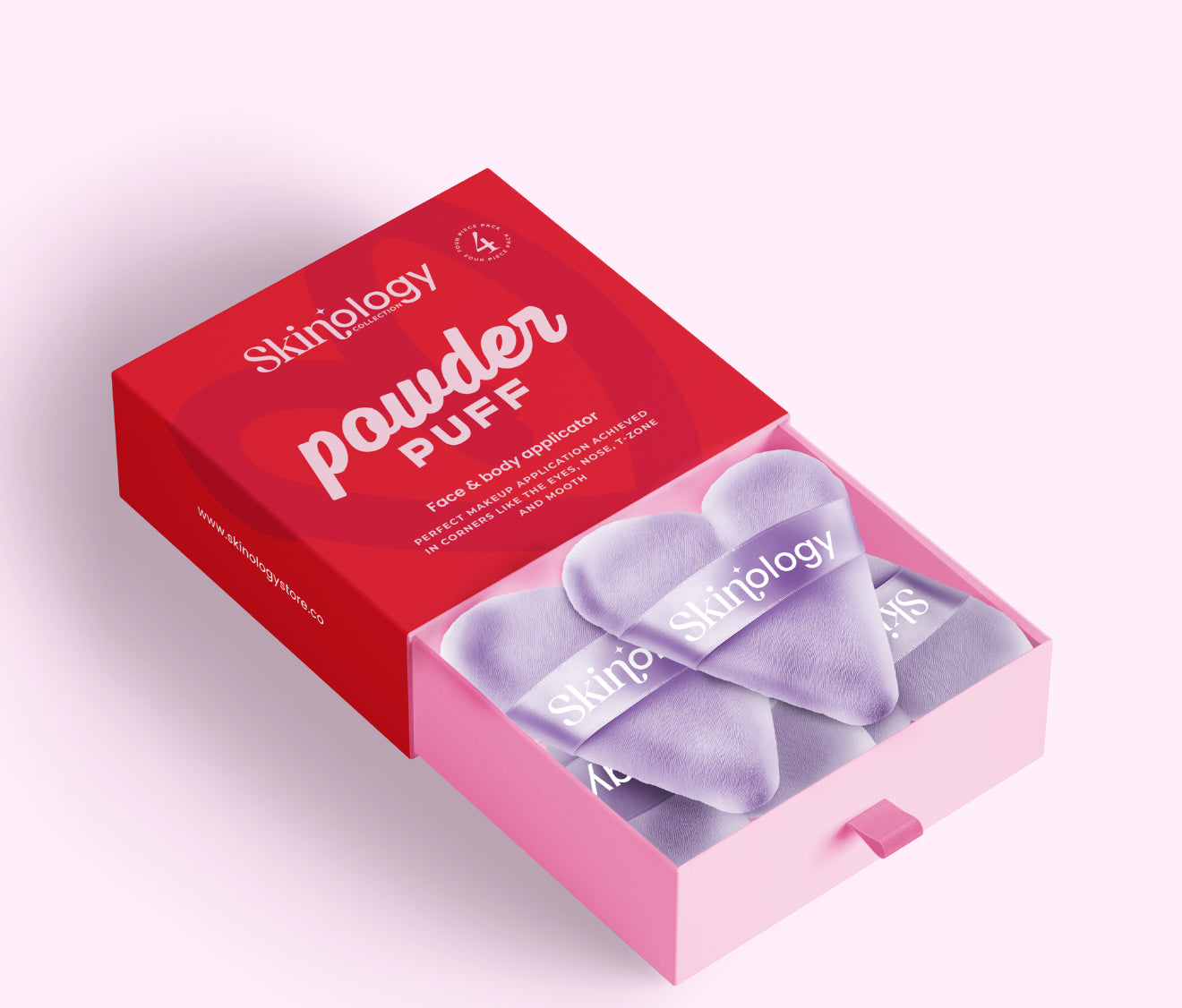 Skinology Collection Powder Puff x 4