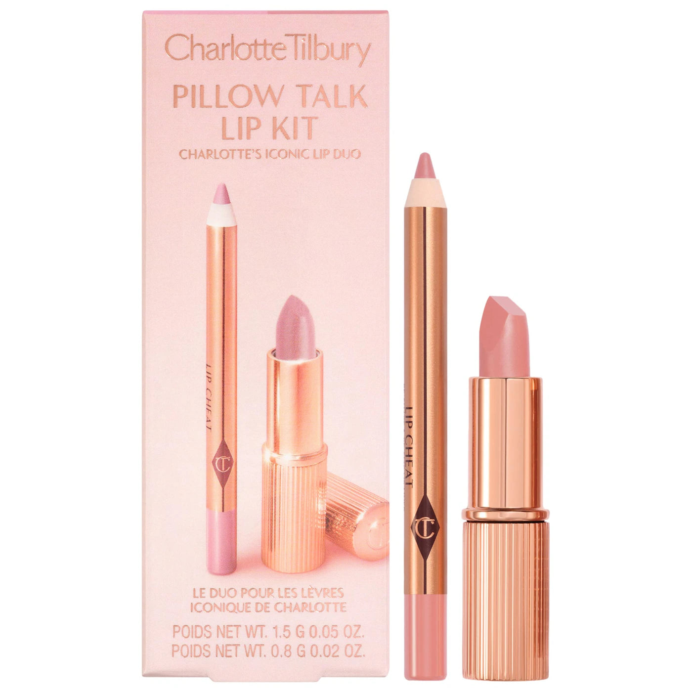 Charlotte Tilbury Mini Pillow Talk Lipstick & Liner Set Fair