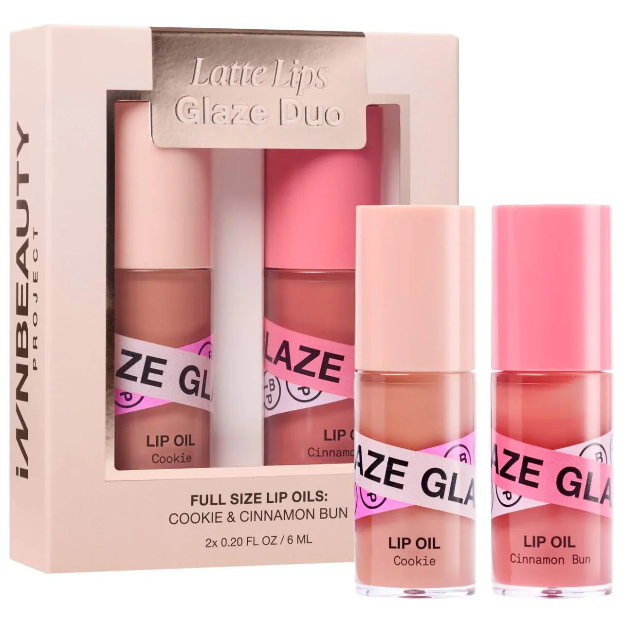 iNNBEAUTY PROJECT Latte Lips Lip Oil Glaze Duo