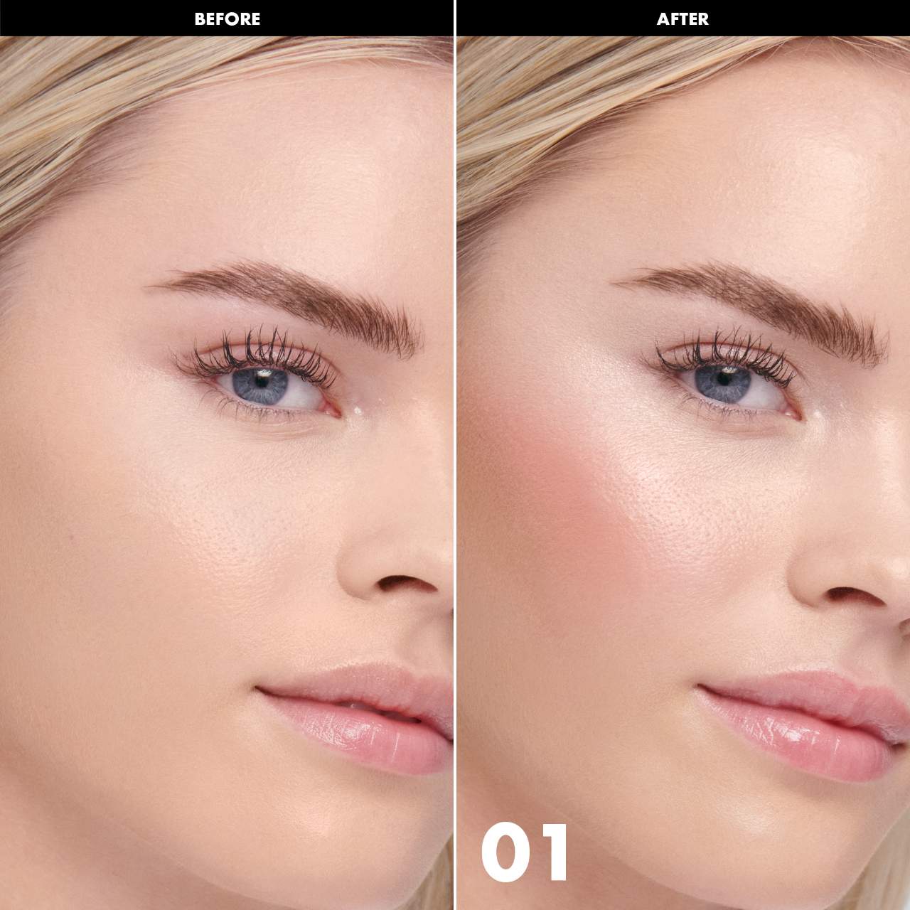 SEPHORA COLORFUL FACE PALETTE: 01 MICROSMOOTH BLUSH, BRONZE & GLOW BLUSH LIGHT