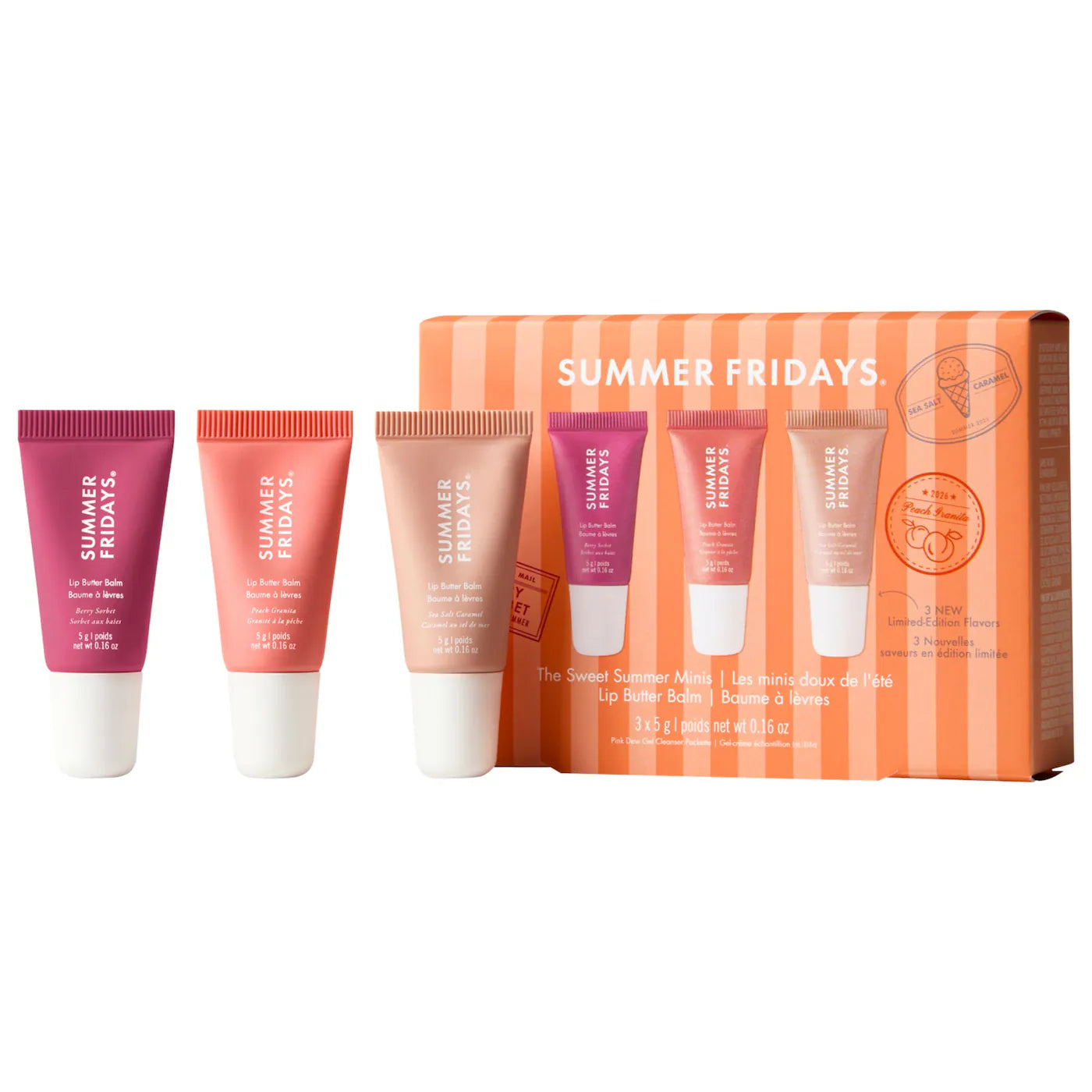 Summer Fridays The Sweet Summer Minis Lip Butter Balm Trio Set