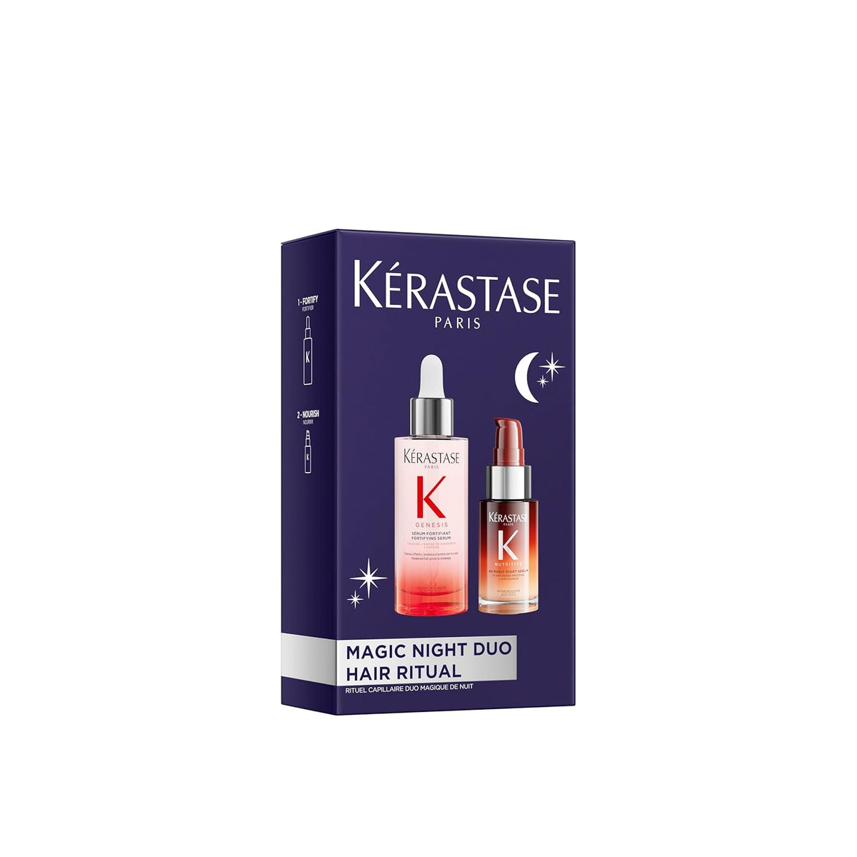 Kerastase Magic Night Hair Serum Set with Genesis Anti-Hair Fall Serum and Nutritive 8H Overnight Serum