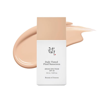 Beauty of Joseon Daily Tinted Fluid Sunscreen 12 Shades for Face Moisturizing Broad Spectrum SPF 40 Korean Skincare 50ml, 1.69 fl.oz #MP200