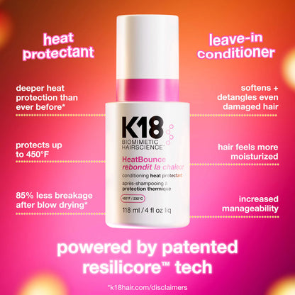 K18 Biomimetic Hairscience 
HeatBounce™ Leave-In Conditioner Heat Protectant