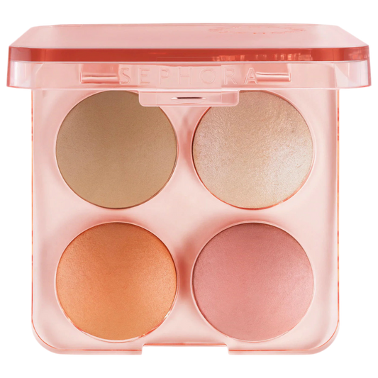 SEPHORA COLORFUL FACE PALETTE: 01 MICROSMOOTH BLUSH, BRONZE & GLOW BLUSH LIGHT