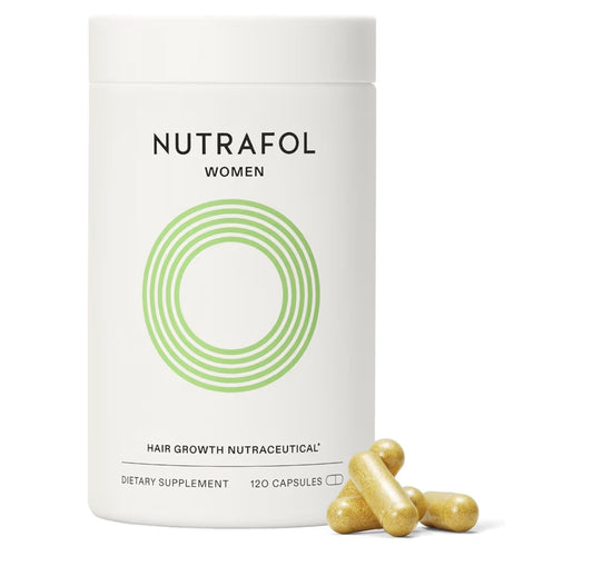 3 x Nutrafol Women's Hair Growth Supplements, Ages 18-44, Clinically Proven for Visibly Thicker and Stronger Hair, Dermatologist Recommended - 1 Month Supply