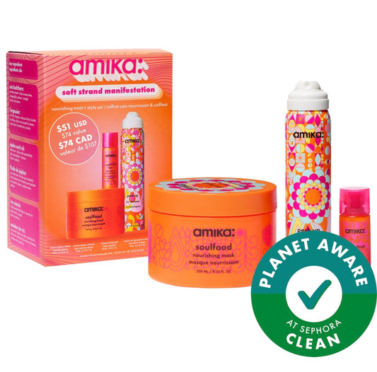 AMIKA Soft Strand Manifestation Nourishing Treat + Style Hair
Gift Set