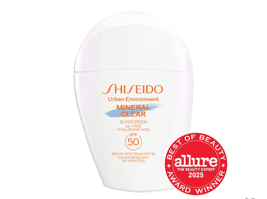 SHISEIDO
Urban Environment Mineral Clear Sunscreen SPF