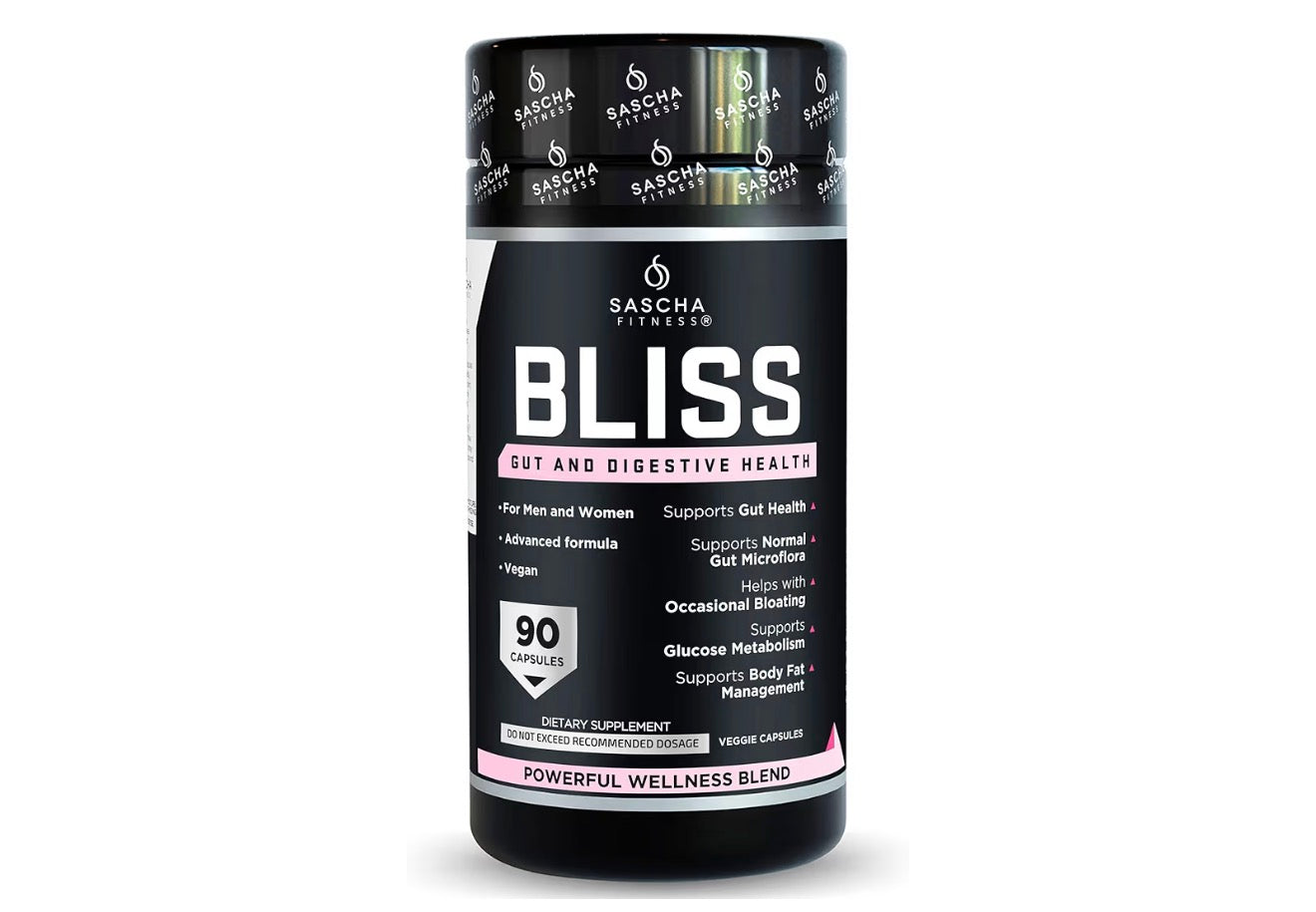 SASCHA FITNESS®️Gut and Digestive Health Support Pills | Prebiotics, Probiotics & Enzyme Blend |Berberine HCI,Gluco Vantage®|Helps with Bloating,Fat Loss, Cravings,Glucose Metabolism,30 Day Supply