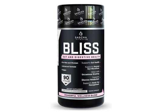 SASCHA FITNESS®️Gut and Digestive Health Support Pills | Prebiotics, Probiotics & Enzyme Blend |Berberine HCI,Gluco Vantage®|Helps with Bloating,Fat Loss, Cravings,Glucose Metabolism,30 Day Supply
