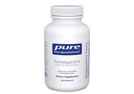 Pure Encapsulations Ashwagandha - 500 mg Ashwagandha Extract - Metabolism & Stress Support - Immune Support - GMO Free & Vegan - 120 Capsules