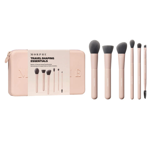 Morphe TRAVEL SHAPING ESSENTIALS 	BAMBOO- & CHARCOAL INFUSED TRAVEL BRUSH SET