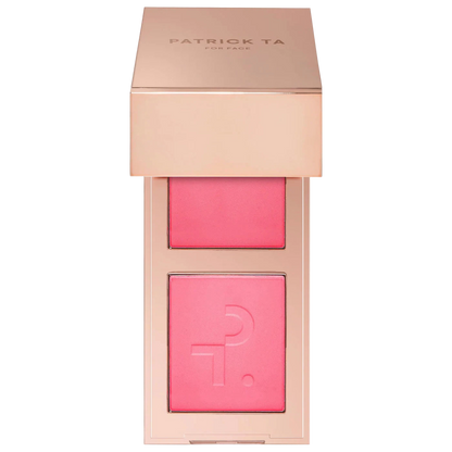 PATRICK TA  Mini Major Headlines Double-Take Crème & Powder Blush Duo
