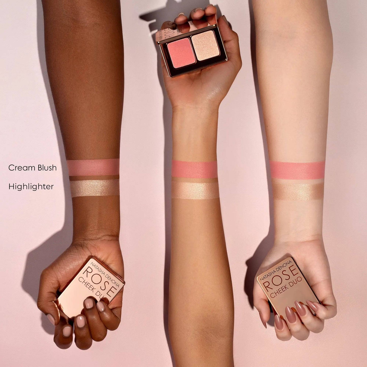 Natasha Denona Rose Cheek Duo cream blush & highlighter
