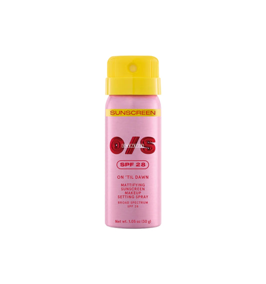 One Size  On´til Dawn Mattifying Sunsscreen Makeup Setting Spray MINI