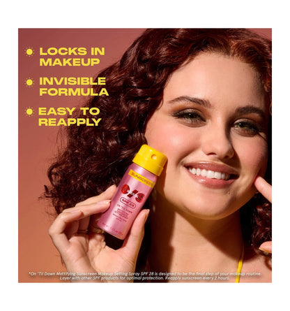 One Size  On´til Dawn Mattifying Sunsscreen Makeup Setting Spray MINI
