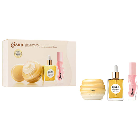 Gisou  Honey Glow Icons Hair & Lip Set