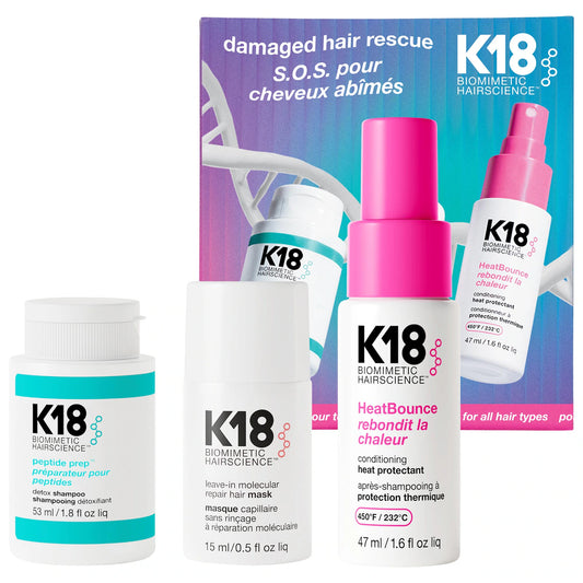 K18 Biomimetic Hairscience  Damaged Hair Rescue Minis Gift Set
