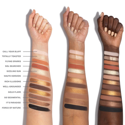 Morphe Flickering Sands ChromaPlus 12-Pan Eyeshadow Palette